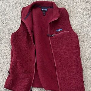 Patagonia Burgundy Fleece Vest